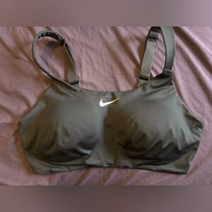 Nike Black Sports Bra with White Swoosh